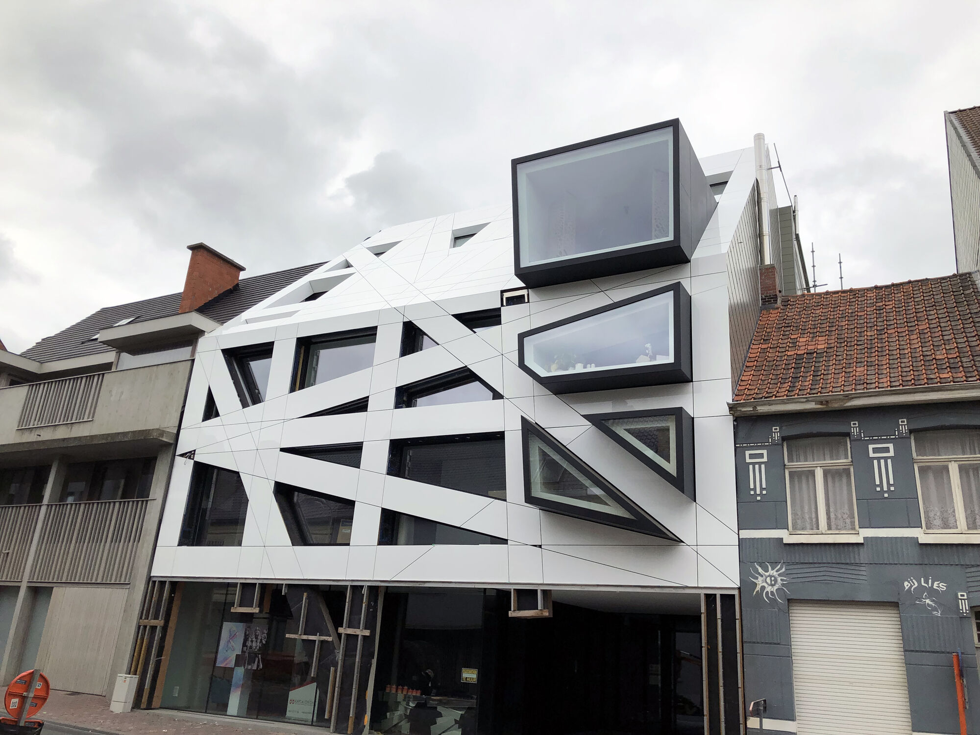Panneaux de verre façade
