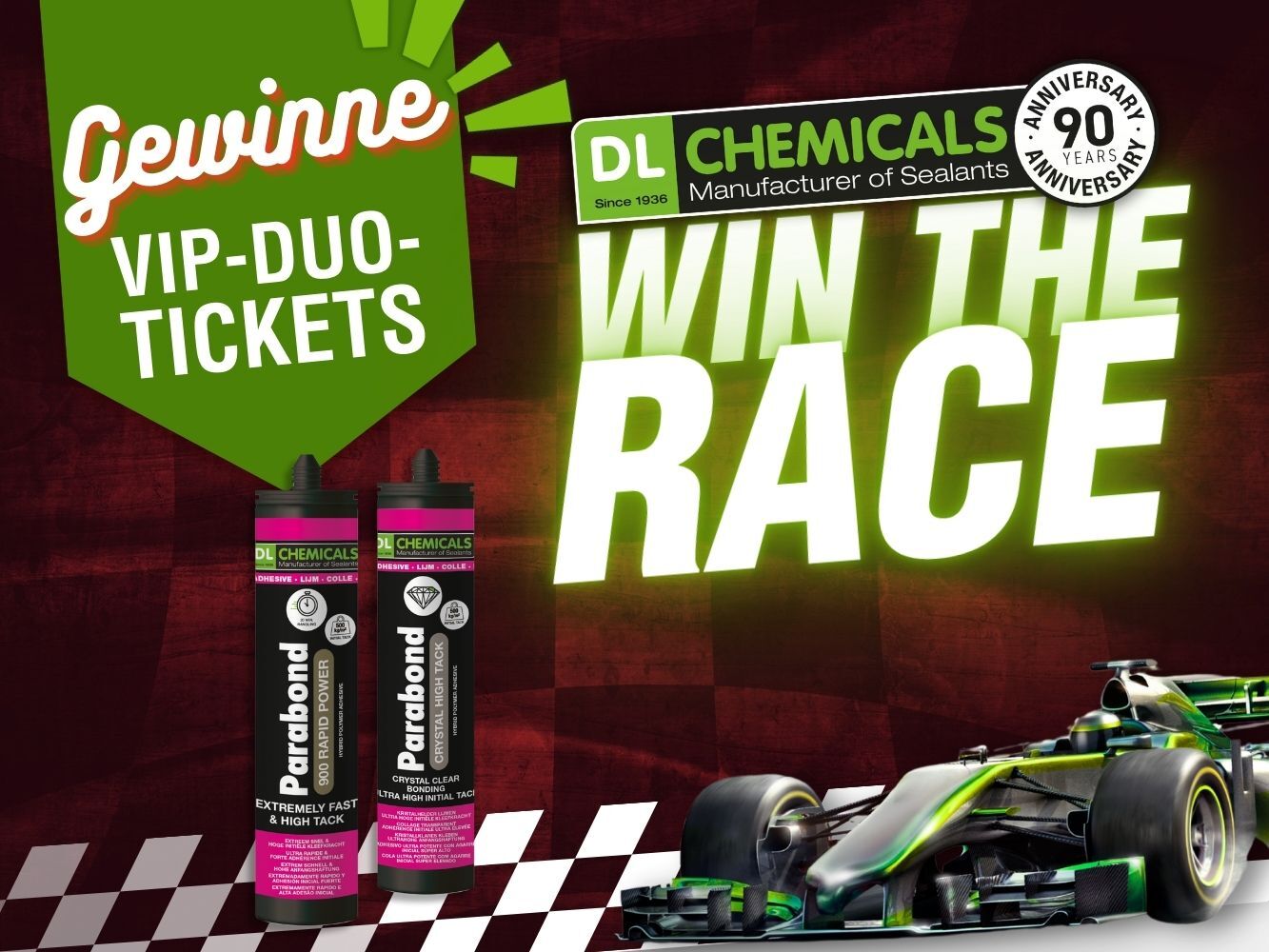 DL Chemicals feiert 90 Jahre und du rast mit!